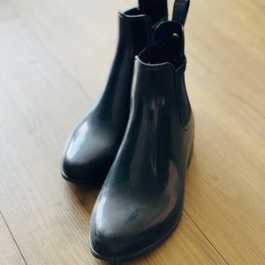 Sam Edelman Black Rain Boots - size 6